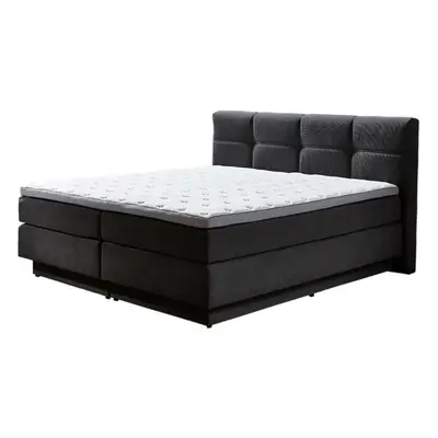 Kontinentális ágy BOXSPRING PORTAGE BX2110 180x200 cm - sötétszürke