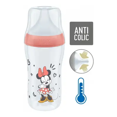 Baba cumisüveg NUK Perfect Match MICKEY Temperature Control 260 ml red