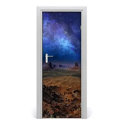 Poszter tapéta ajtóra Csillagos égbolt 85x205 cm