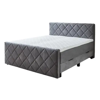 Kontinentális ágy BOXSPRING CHESTER BX2200 180x200 cm - szürke