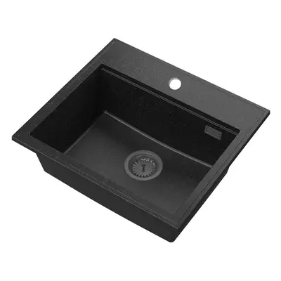 SINK Quality Mosogató minőségi Ferrum Új 5055, 1 kamrás gránit mosogató 560x500x210 mm + grafit 