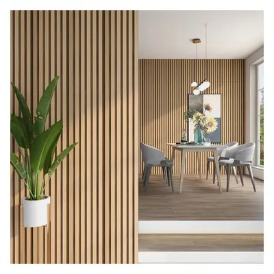 NEU.HOLZ 3D fali panel Borger 10db 195x30 cm világos tölgyfa-hatású [NEU.HOLZ]