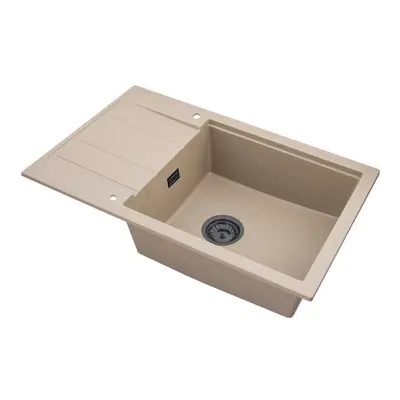 SINK Quality Mosogató minőségi Ferrum Új 8010, 1 kamrás gránit mosogató 800x500x210 mm + arany s