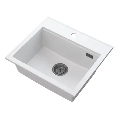 SINK Quality Mosogató Minőségi Ferrum Új 5055, 1 kamrás gránit mosogató 560x500x210 mm + grafit 