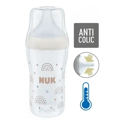 Baba cumisüveg NUK Perfect Match Temperature Control 260 ml fehér