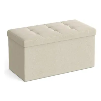 Taburette tárolóhellyel OTTOMAN 76x38 cm, krém