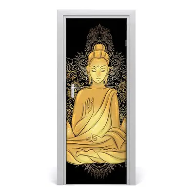 Poszter tapéta ajtóra Buddha mandala 75x205 cm