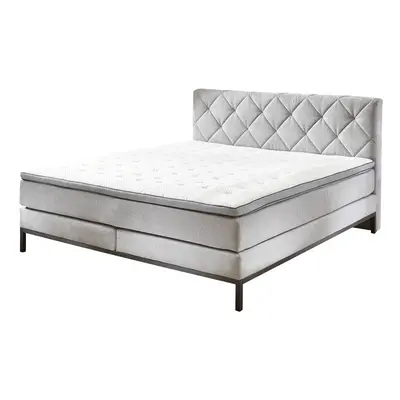 Kontinentális ágy BOXSPRING ROCKAWAY BX2180 180x200 cm - világosszürke