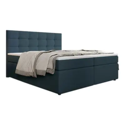 SALMA kárpitozott boxspring ágy + topper, 160x200, inari 87