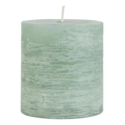 IB Laursen RUSTIC CANDLE GREEN zöld oszlopos gyertya 7,5 cm