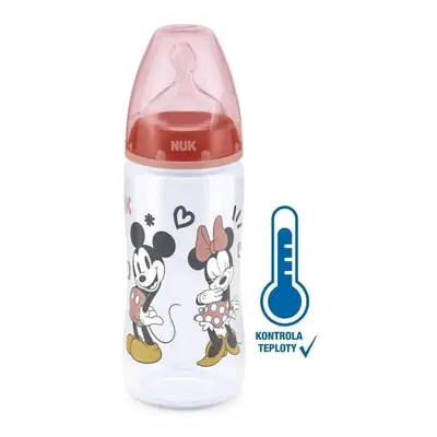 Baba tanuló itatópohár NUK Disney Mickey hőmérséklet jelzővel 300 ml piros