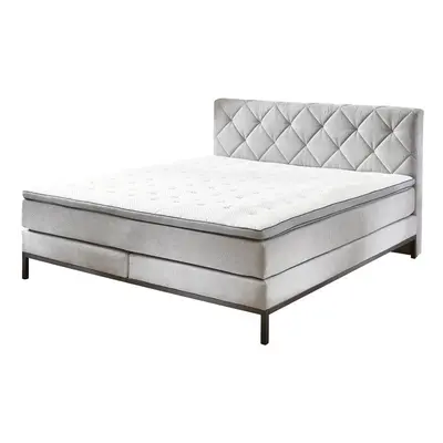 Kontinentális ágy BOXSPRING ROCKAWAY BX2180 160x200 cm - világosszürke