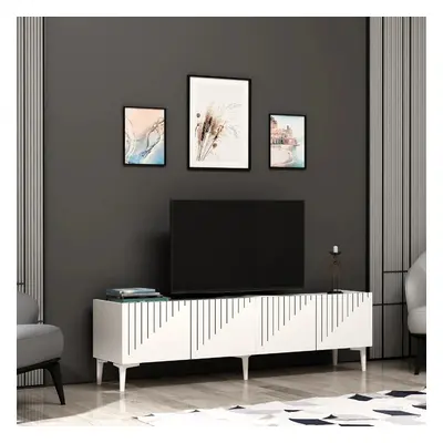 [en.casa] TV állvány Oppdal 154x37x45cm fehér