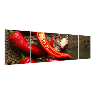 Kép - chili, paprika (170x50cm)