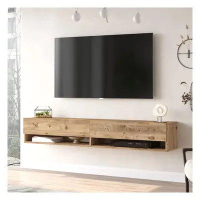 TV-állvány Laitila 180 x 31,5 x 29,5 cm rusztikus tölgy [en.casa]