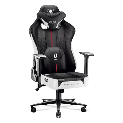 Diablo X-Player 2.0 szövet gamer szék Átlagos méret: fehér-fekete Diablochairs