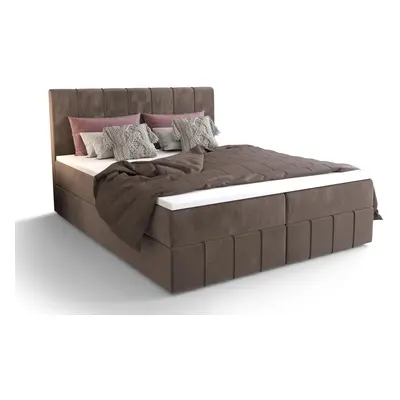 Zondo Franciaágy Boxspring 180 cm Barack (barna) (matraccal és tárolóhellyel). 1046400