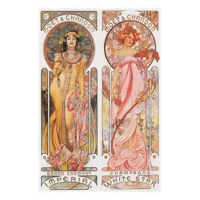 Reprodukció Moët & Chandon Champagne, Alfons Mucha