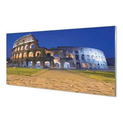 Akrilkép Sunset Róma Colosseum 125x50 cm 4 fogas