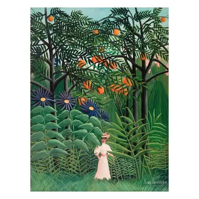 Reprodukció Walking in the Exotic Forest, Henri Rousseau