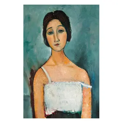 Reprodukció Christina, Portrait of a Girl in White, Amedeo Modigliani