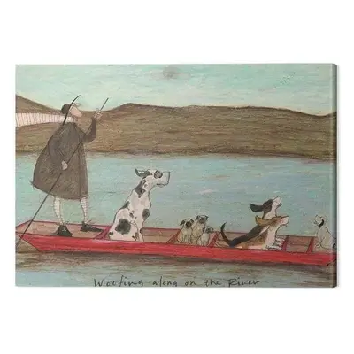 Vászonkép Sam Toft - Woofing Along on the Rinver