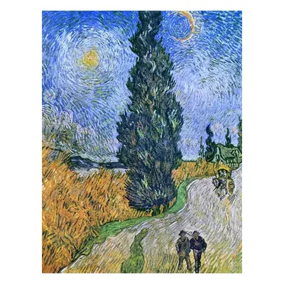 Reprodukció Road with Cypresses, 1890, Vincent van Gogh