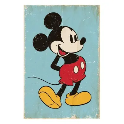 Plakát Miki Egér (Mickey Mouse) - Retro