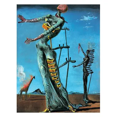 Művészeti nyomat Salvador Dali - Girafe En Feu