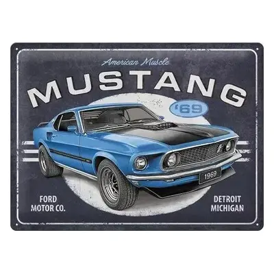 Fém tábla Ford - Mustang - 1969 Mach 1