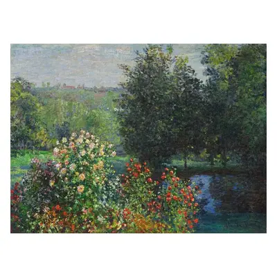 Reprodukció The Rose Bushes in the Garden at Montgeron (1876), Claude Monet