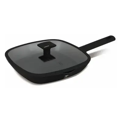 BerlingerHaus Grill serpenyő fedővel (28 cm) Matte Black Collection BH/8184