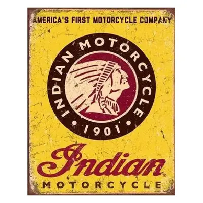 Fém tábla INDIAN MOTORCYCLES - Since 1901