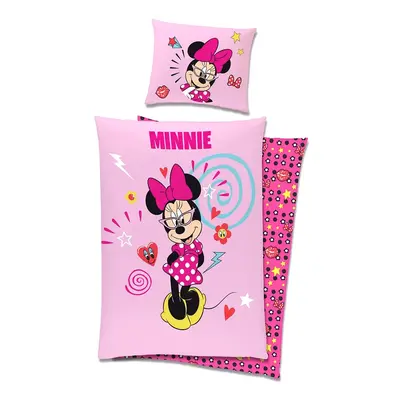 Pamut ágynemű MINNIE PINK 140x200cm