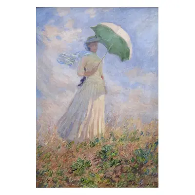 Reprodukció Woman with a Parasol turned to the Right, 1886, Claude Monet