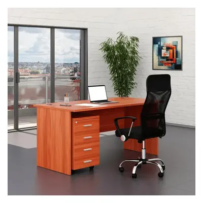 Irodabútor garnitúra SimpleOffice 1, 160 cm, cseresznye