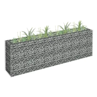 vidaXL horganyzott acél gabion magaságyás 180 x 30 x 60 cm