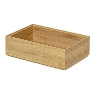 Szervező Compactor Bamboo Box, 22,5 x 15 x 6,5 cm, natúr fa