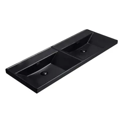 Cabinet washbasin SAT B-Way 121x46 cm black matt SATBW212046BKM