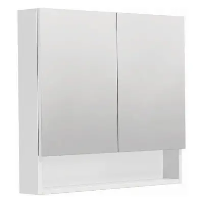 Tükörszekrény SAT Cubeway 80x14x72 cm laminált fehér fényű GALCU80BL