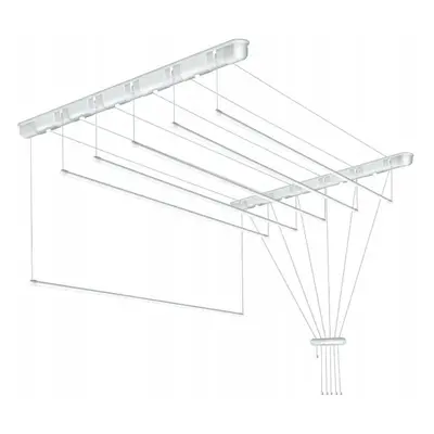 Erga Erga, mennyezeti akasztó ruhaszárításhoz 6x200 cm, fehér, ERG-SEP-10SUSSUF6PP20