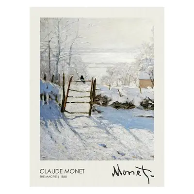 Reprodukció The Magpie (1868), Claude Monet