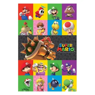 Plakát Super Mario - Characters