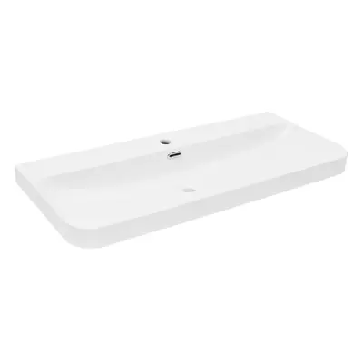 Cabinet washbasin SAT Fusion 100,6x46 cm white SATBW10046