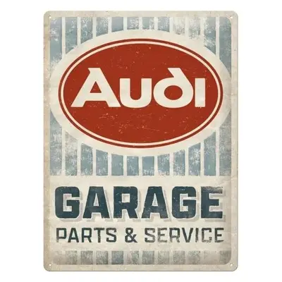 Fém tábla Audi Garage - Parts & Service