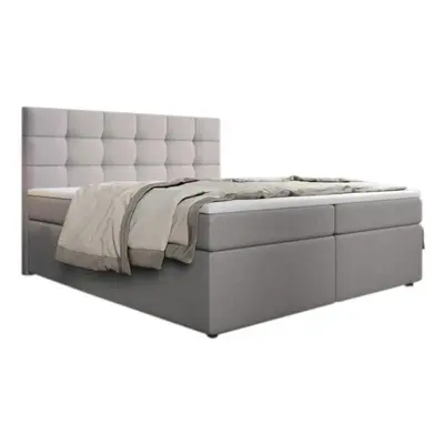 SALMA kárpitozott boxspring ágy + topper, 160x200, inari 22