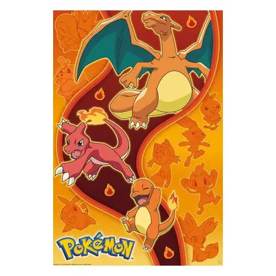 Plakát Pokemon - Fire Type