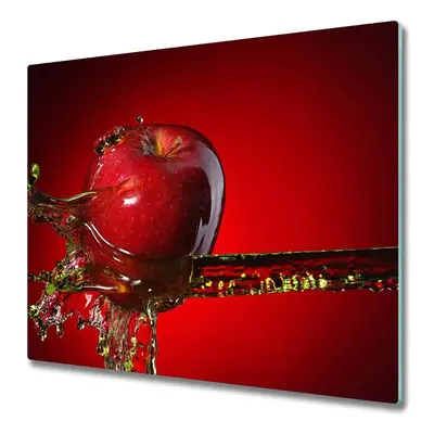 Üveg vágódeszka Az Apple és a víz 60x52 cm