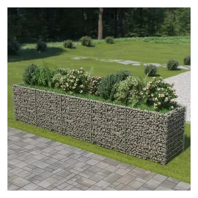 vidaXL horganyozott acél gabion magaságyás 450 x 90 x 100 cm