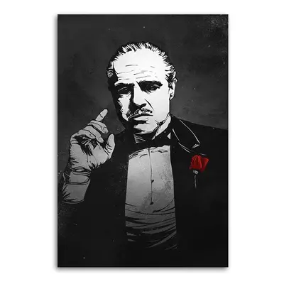 Gario Vászonkép Keresztapa, Vito Corleone portré - Nikita Abakumov Méret: 40 x 60 cm